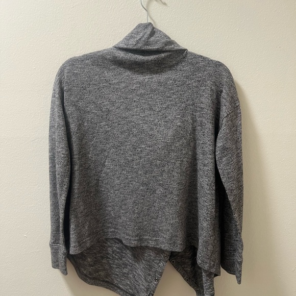 Eddie Bauer Charcoal Cowl Neck Sweater - Picture 2 of 5